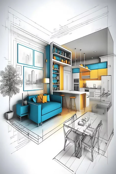 Wintry Mountain Landscape